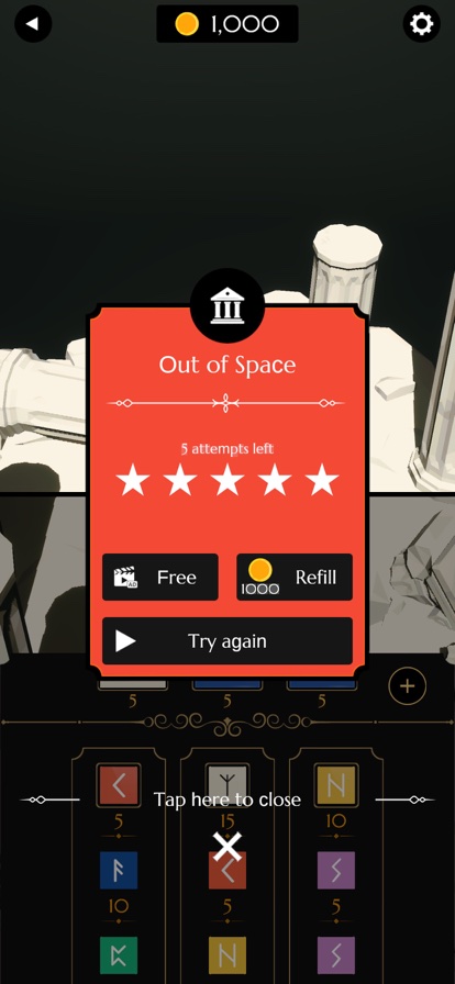 Solari gameplay screen 4